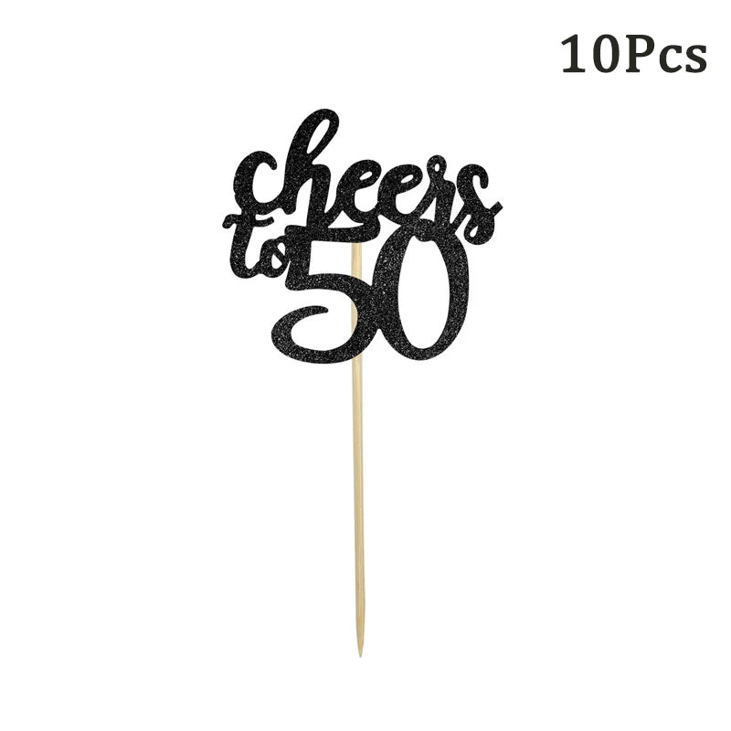 1 Peça Óculos de Aniversário 30 40 50 60 Anos Feminino Decoração de Festa de Aniversário 30º 40º 50º 60º com Balão Acessórios Cosplay Presente de Aniversário