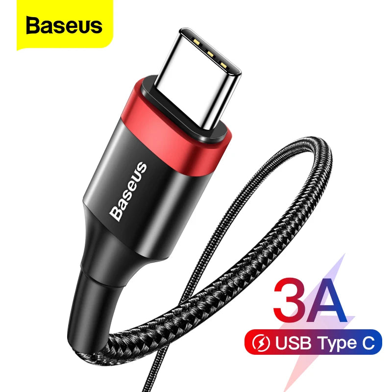Cabo Baseus USB-C para USB-C – Carga Rápida 2.0 | Alta Velocidade e Durabilidade