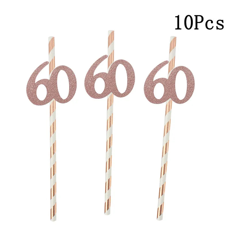 1 Peça Óculos de Aniversário 30 40 50 60 Anos Feminino Decoração de Festa de Aniversário 30º 40º 50º 60º com Balão Acessórios Cosplay Presente de Aniversário