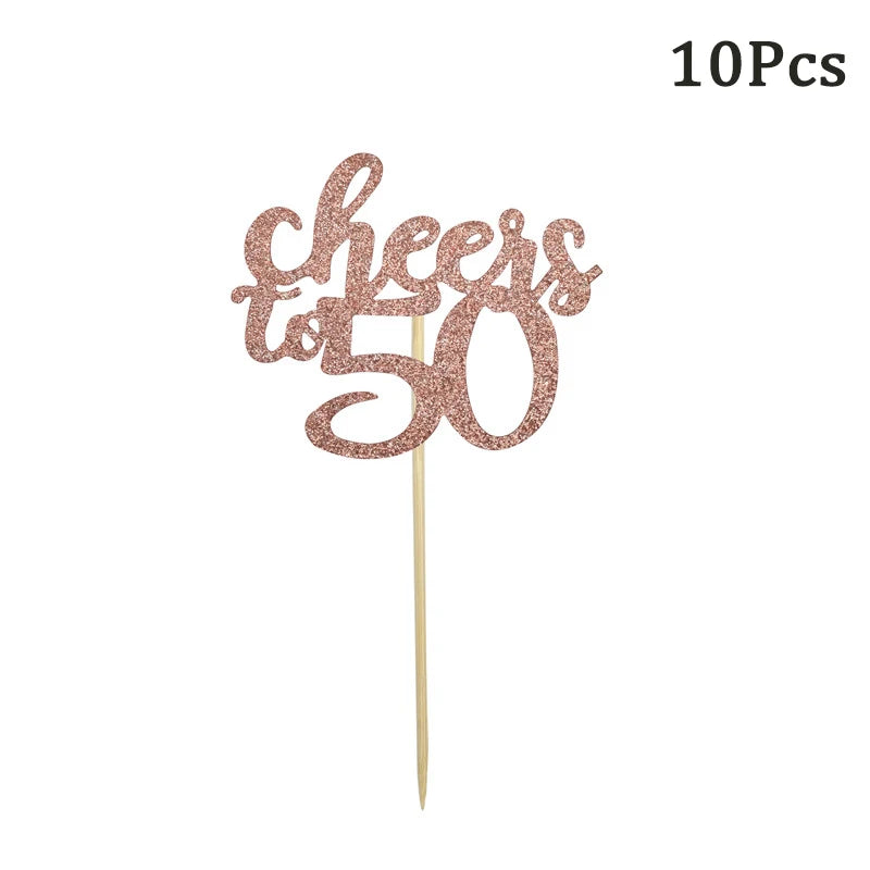 1 Peça Óculos de Aniversário 30 40 50 60 Anos Feminino Decoração de Festa de Aniversário 30º 40º 50º 60º com Balão Acessórios Cosplay Presente de Aniversário