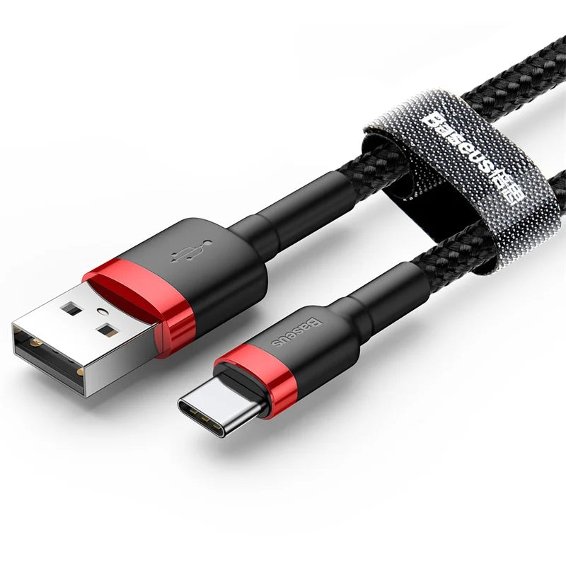 Cabo Baseus USB-C para USB-C – Carga Rápida 2.0 | Alta Velocidade e Durabilidade