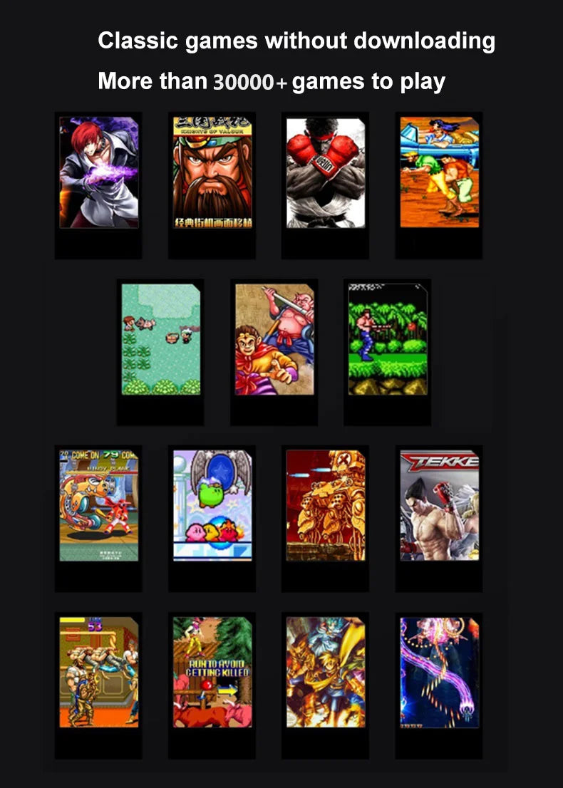 4K TV Game Stick M15 Video Game Console Built-in 40000+/50000 Games 128G Handheld Game Player Wireless Controller Retro Gamepad