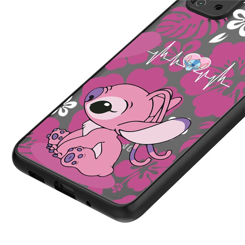 Capa Disney Stitch Fofo para Samsung Galaxy S24 S21 FE S25 S9 S22 Plus S23 Ultra S21 S10 S20 Capa TPU