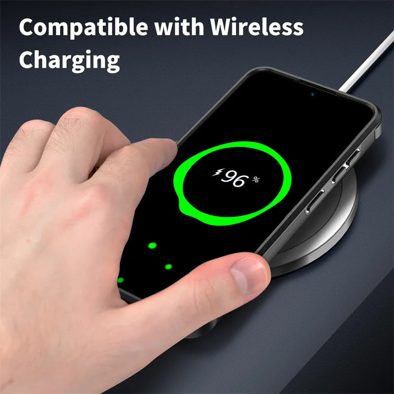 Capa Magnética Armadura com Proteção Deslizante de Câmera para Samsung S25 S24 S23 FE S22 Ultra A56 A36 A16 A06 A54 A55 A35 A25 A15