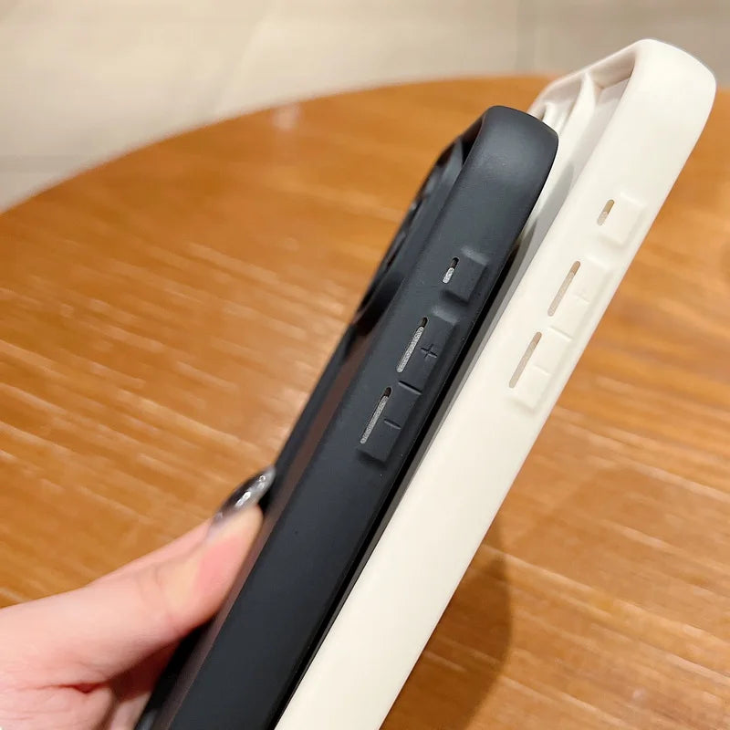 Capinha Silicone TPU Cores Vibrantes para iPhone 17 Air 16 15 14 13 12 11 Pro Max XR XS - Anti-Impacto