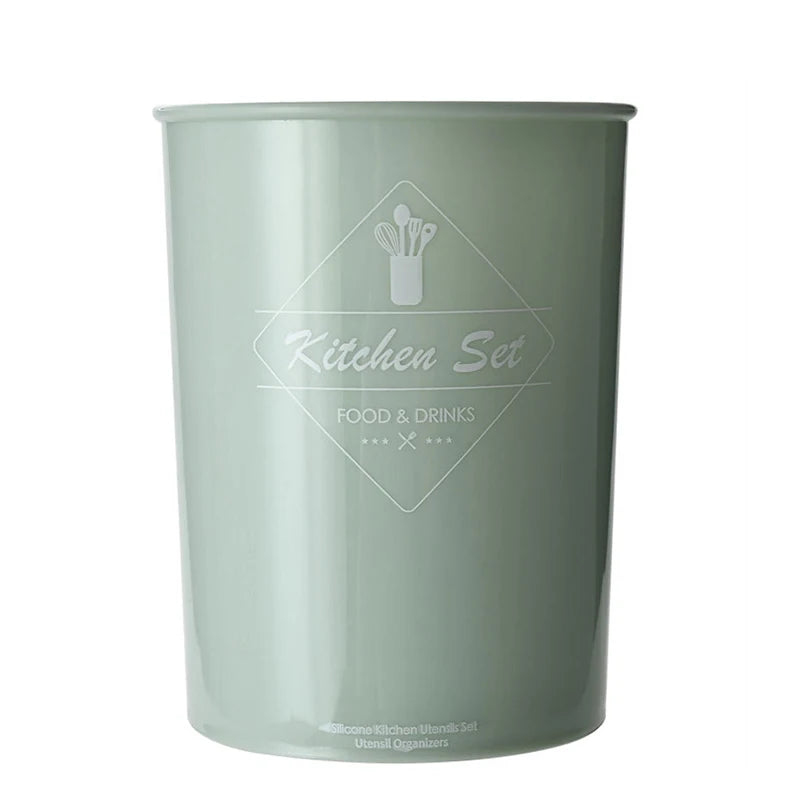 Conjunto de Utensílios de Cozinha em Silicone LMETJMA - Resistente até 230°C com Espátula Pegador Colher Pincel Batedor