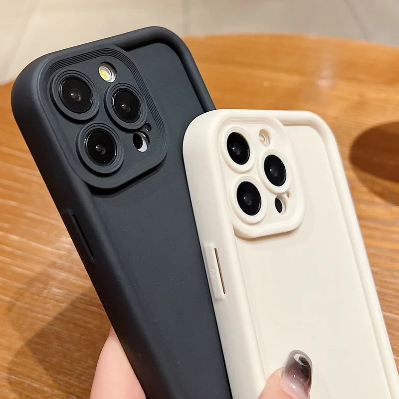 Capinha Silicone TPU Cores Vibrantes para iPhone 17 Air 16 15 14 13 12 11 Pro Max XR XS - Anti-Impacto