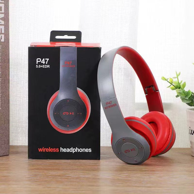 Bluetooth 5.0 Wireless Headphone Foldable HIFI Stereo Bass Earphone Kid Girl Helmet Gift With Mic USB Adaptor For iPhone TV Game