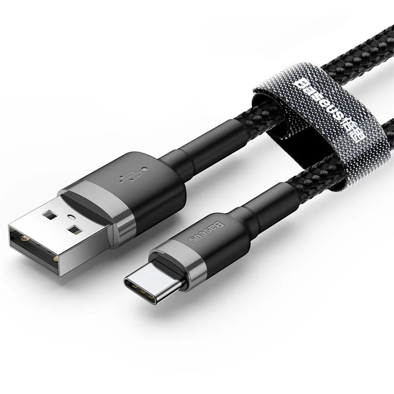 Cabo Baseus USB-C para USB-C – Carga Rápida 2.0 | Alta Velocidade e Durabilidade