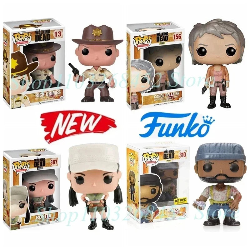 Funko Pop The Walking Dead 2025 – Rick, Carol, Tyreese e Rosita