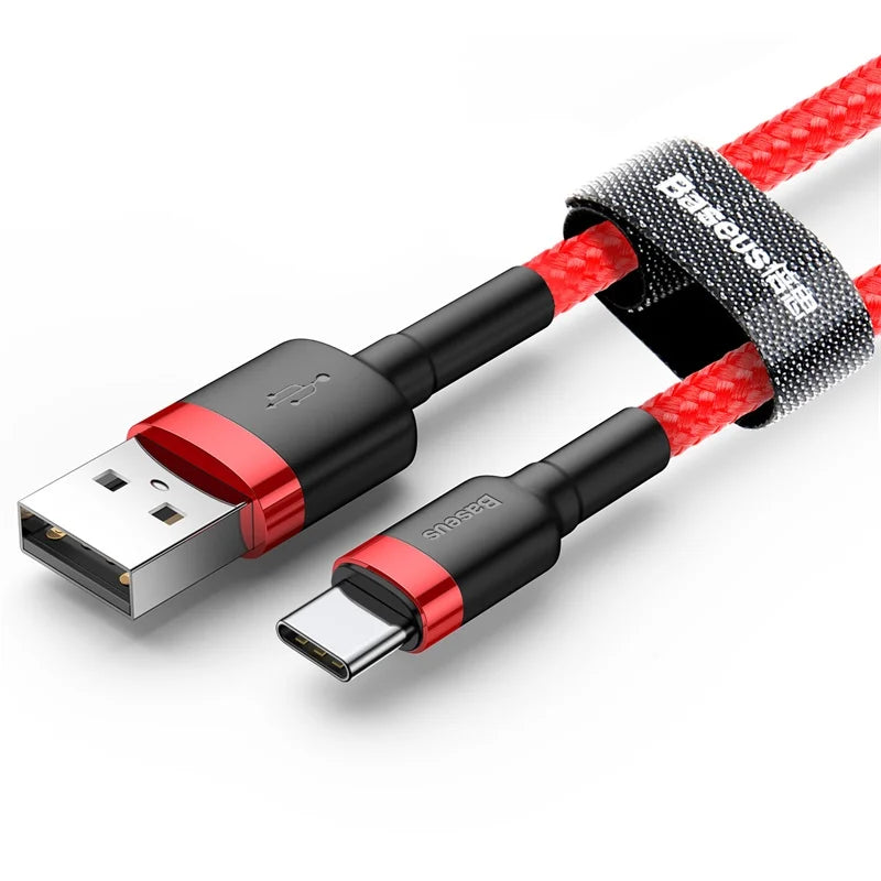 Cabo Baseus USB-C para USB-C – Carga Rápida 2.0 | Alta Velocidade e Durabilidade