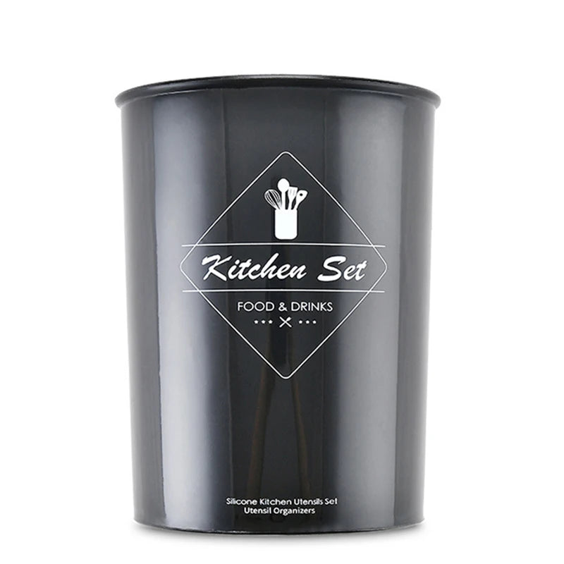 Conjunto de Utensílios de Cozinha em Silicone LMETJMA - Resistente até 230°C com Espátula Pegador Colher Pincel Batedor