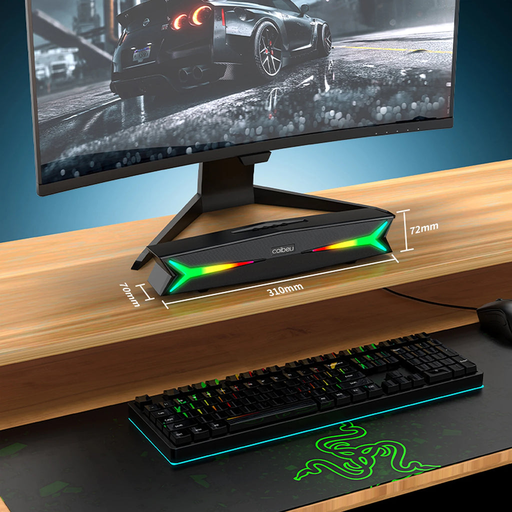 Caixa de Som, Caixa de Som Bluetooth, Caixa de Som Bluetooth Portátil, Caixa de Som para PC, Soundbar, Alto-falante Bluetooth