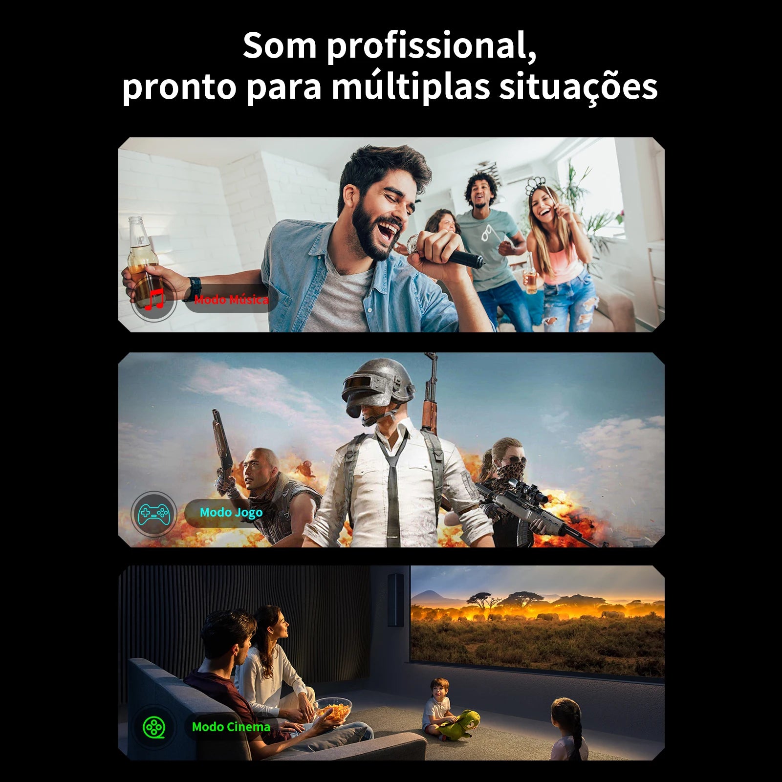 Caixa de Som, Caixa de Som Bluetooth, Caixa de Som Bluetooth Portátil, Caixa de Som para PC, Soundbar, Alto-falante Bluetooth